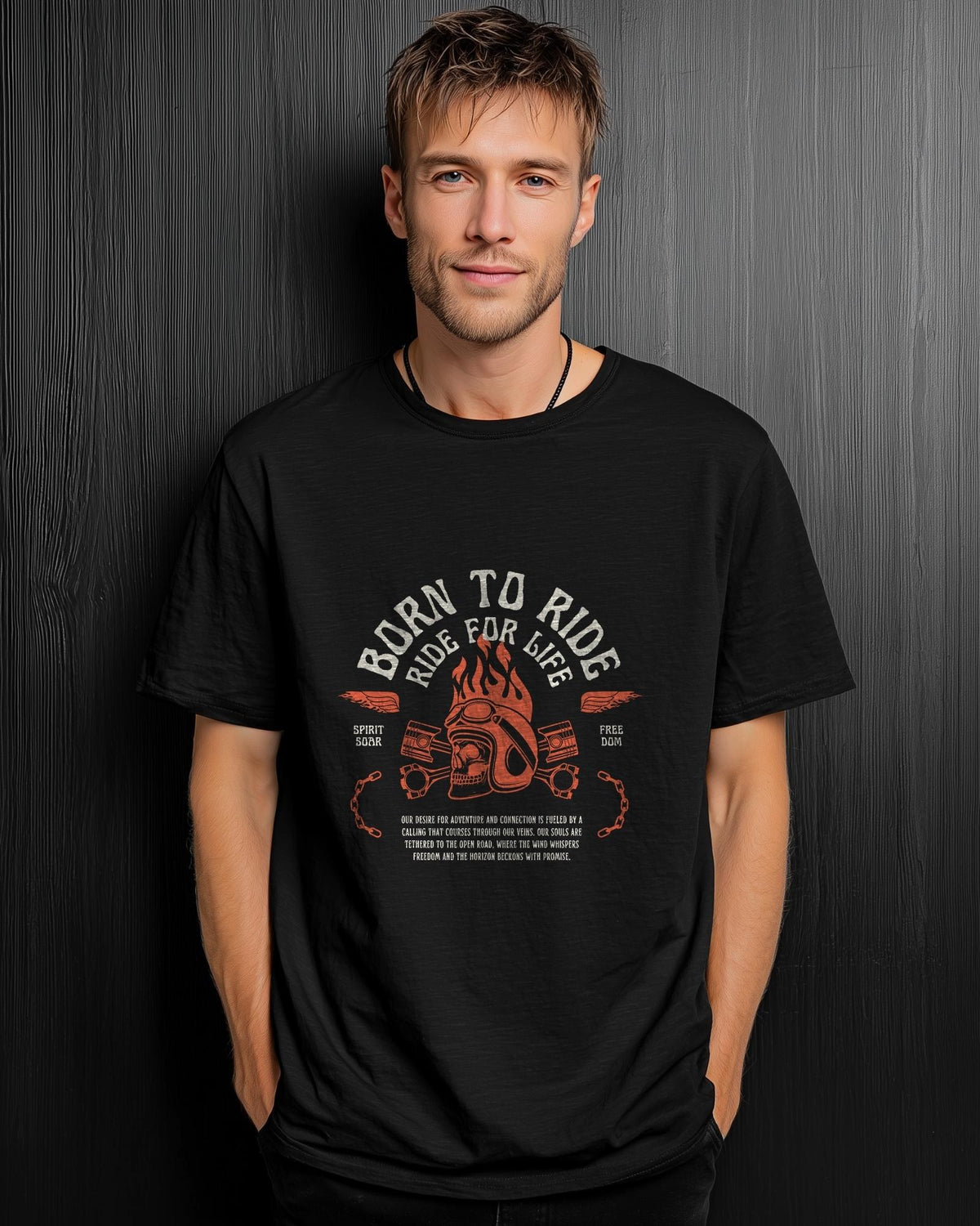 Born To Ride Unisex organic cotton t-shirt