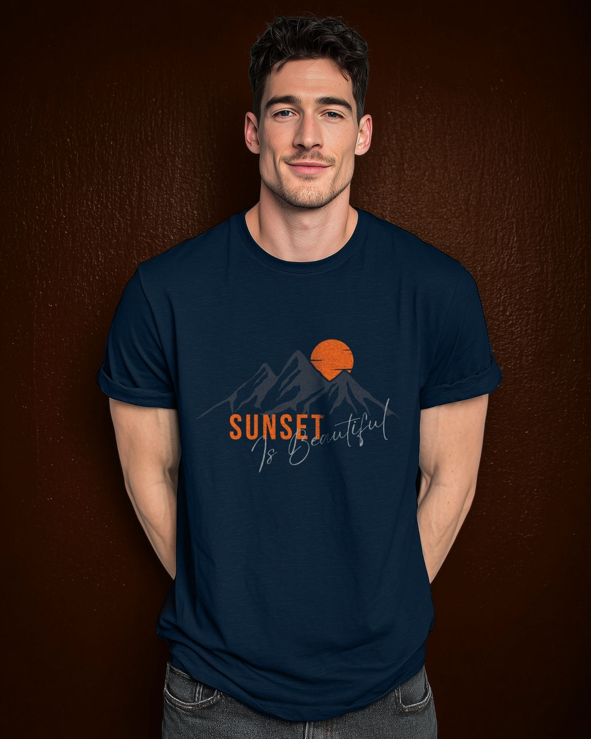 Sunset Is Beautiful Unisex organic cotton t-shirt