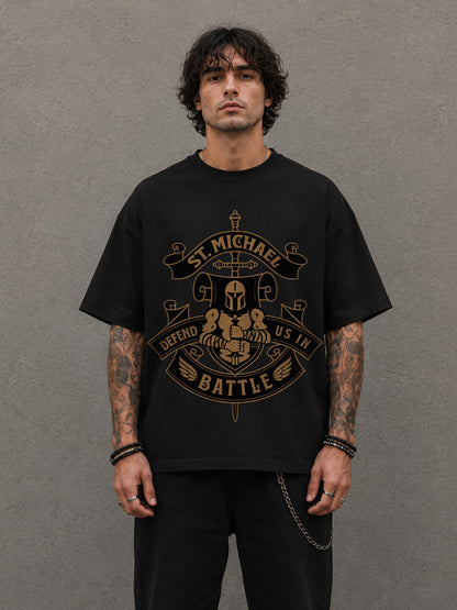 Defend Us In Battle Oversized Tee