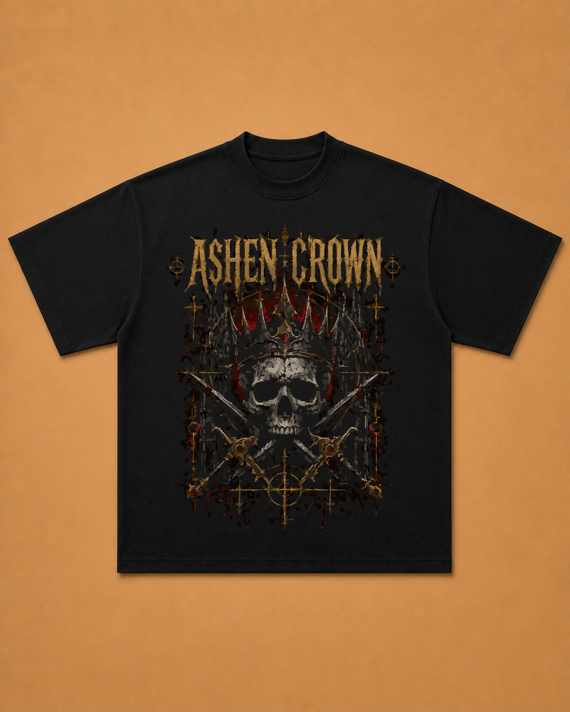 Ashen Crown Oversized Tee