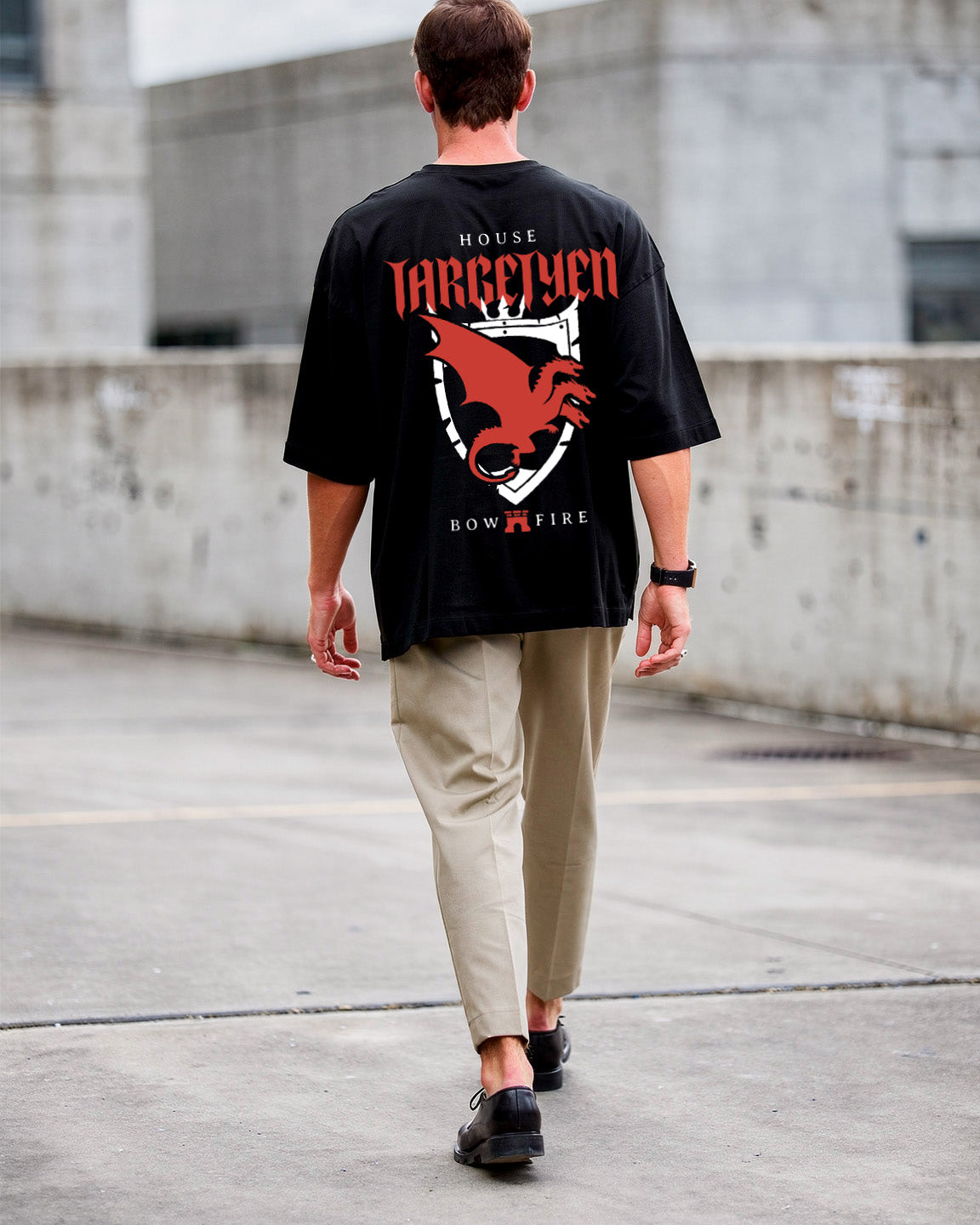 Bow Fire Oversized Tee